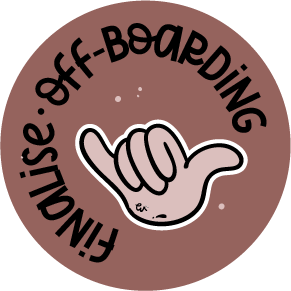 Finalise and off-boarding icon with a hand making a ‘shaka’ sign, symbolizing the successful completion and smooth wrap-up of creative projects.